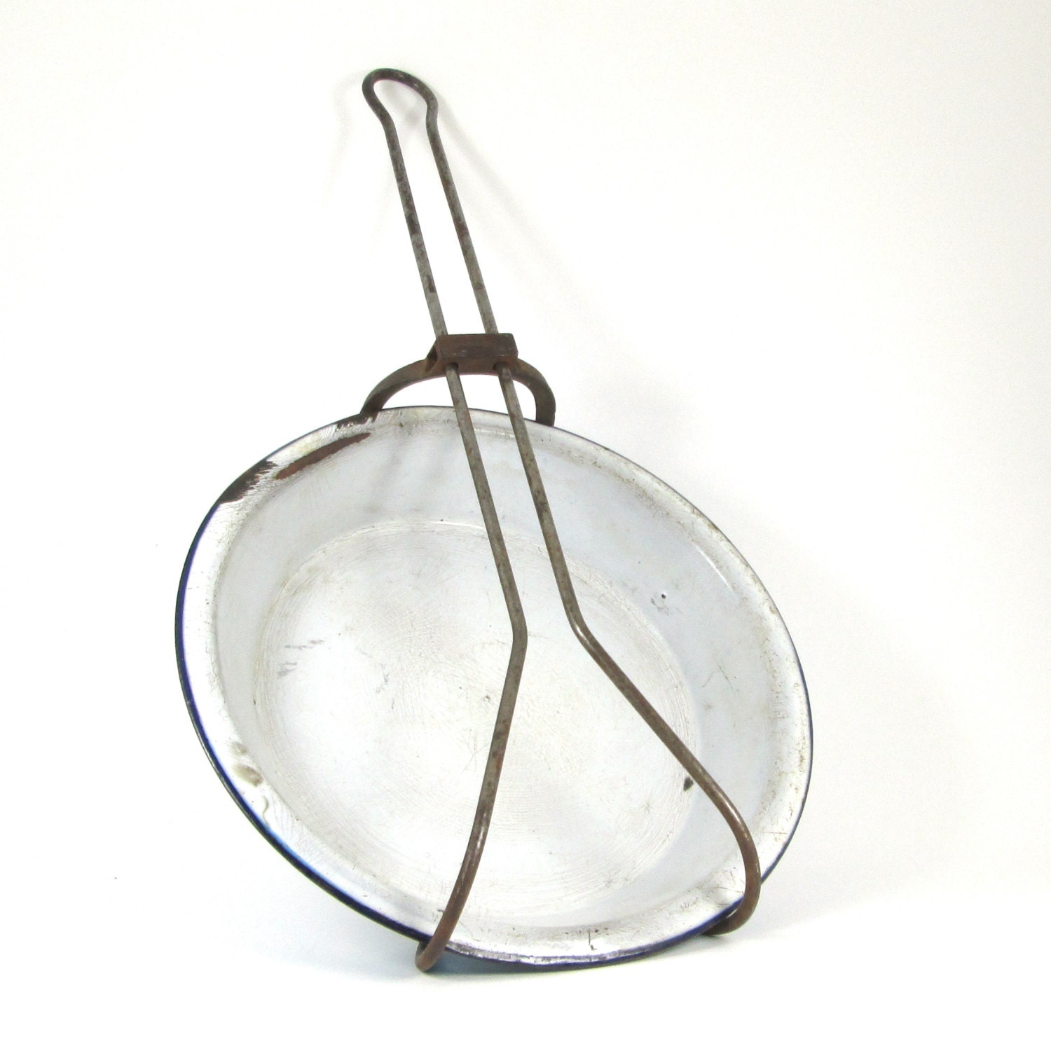 Primitive Pie Lifter Antique Rustic Cast Iron Pie Grabber