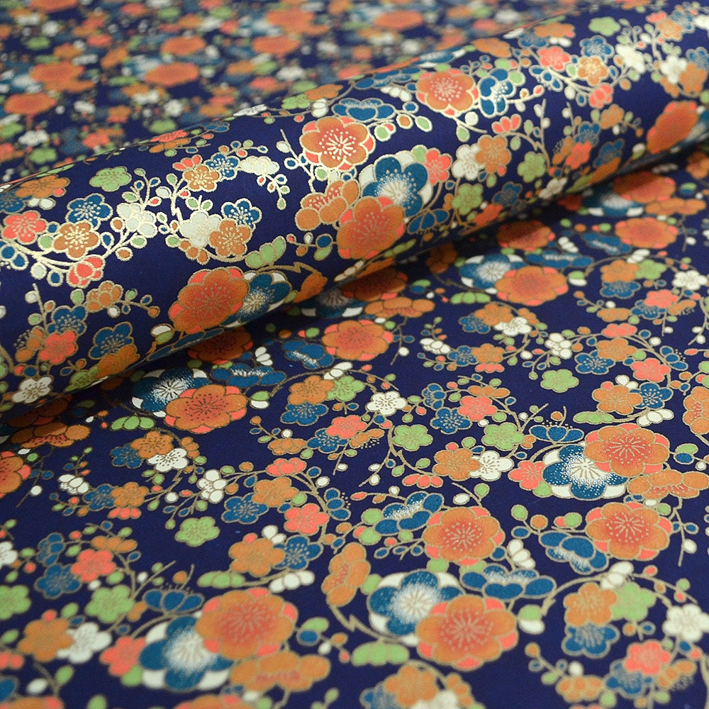 18 x 12 Japanese Chiyogami Paper Floral Pattern by PaperTreeNook
