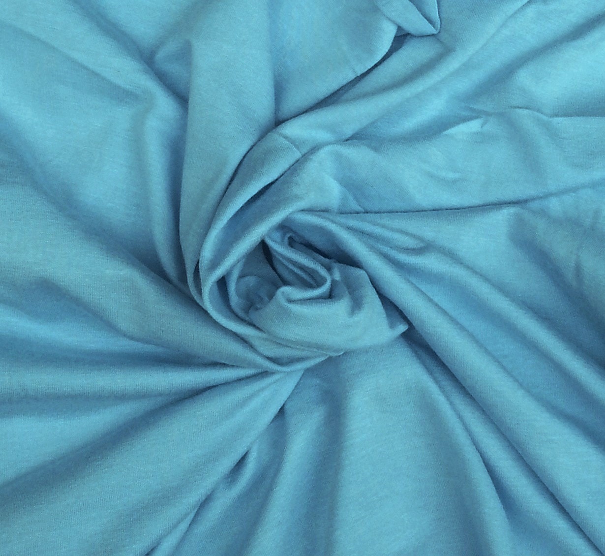 Rayon Spandex Fabric Jersey Knit By the Yard BAJA BLUE 050
