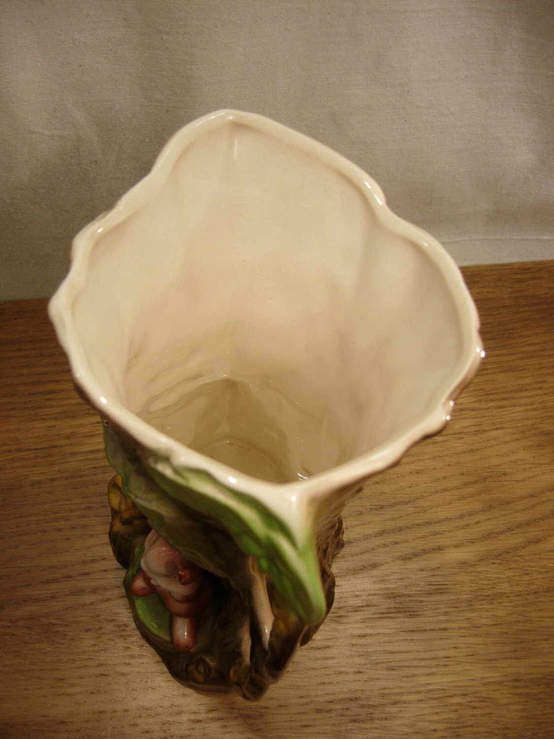 Vintage 1960s Withernsea Eastgate Pottery Fauna jug style vase