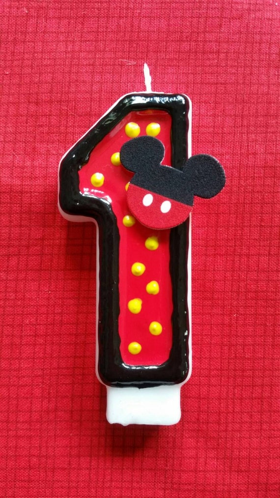 Mickey Mouse Birthday Candle