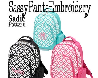 MONOGRAMMED BACKPACK and LUNCHBOX