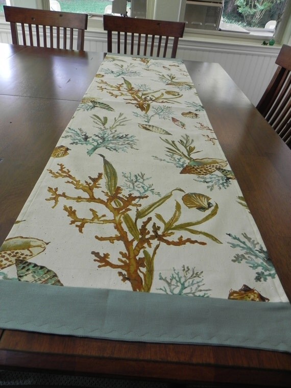 Items similar to Under The Sea Table Runner, Ocean Theme Table Runner