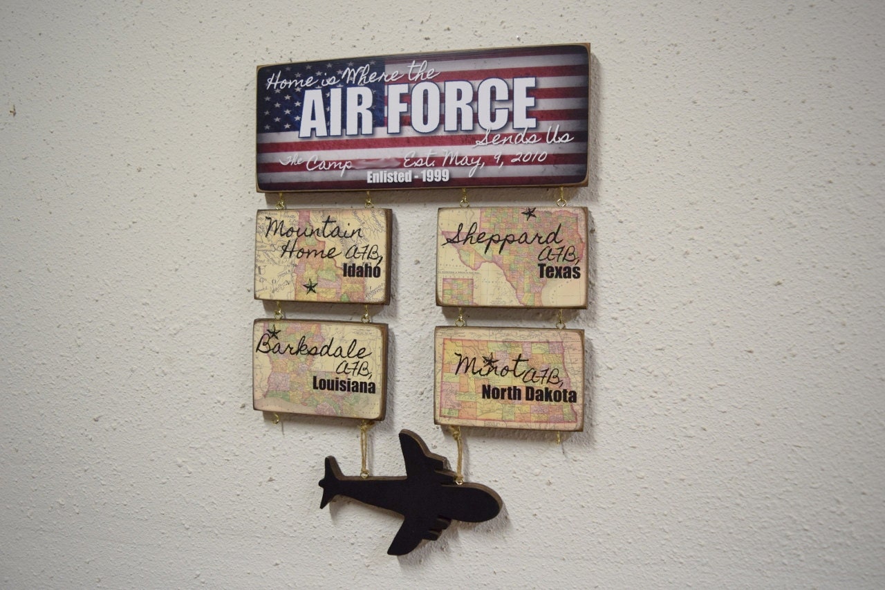 Air Force Sign Medium Military Duty Station Sign Military