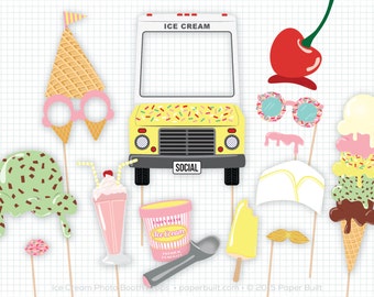 Ice Cream Party, Photo Booth Props, Photobooth Props, Ice Cream Birthday, Party Decor Ideas, Ice Cream Cone, Ice Cream Social, Sweet Shoppe