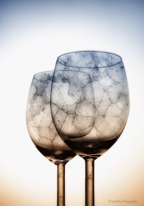 Modern kitchen art decor kitchen photography wine glasses