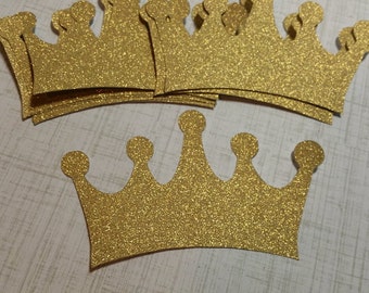 Large, Shimmer Gold Crowns. 4 inches. #Pet-5