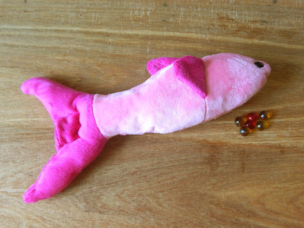Pink Fish Plush Toy Prop Softie Stuffed Fish Sea Life