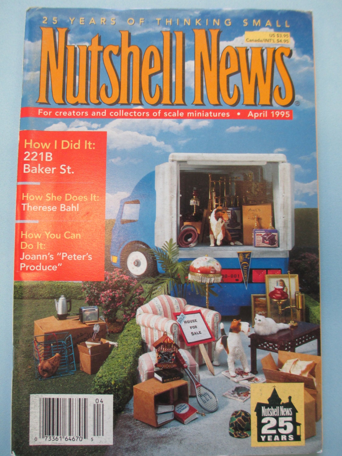 Nutshell News Magazine. Nutshell News April 1995 used . Dollhouse