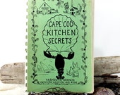 Old Cape Cod Spiral Bound Cook Book, Vintage 1963 Recipes, Whimsical Art Work, Local Flavor, Retro Kitchen Collectible