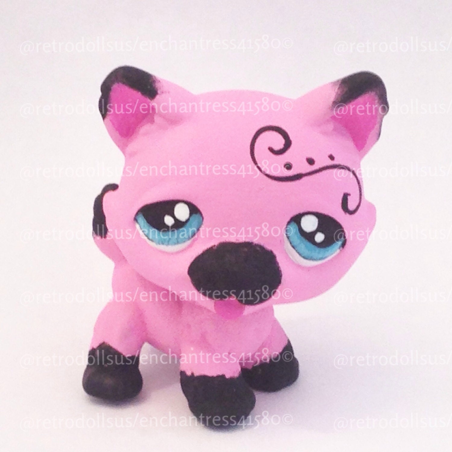 Custom Littlest Pet Shop Toy LPS Husky by RetroDollsUS on Etsy