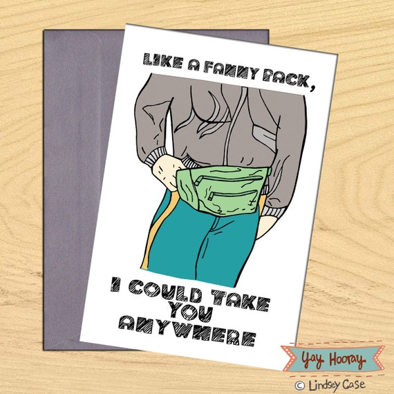 I could take you anywhere A fanny pack illustration by yayhooray