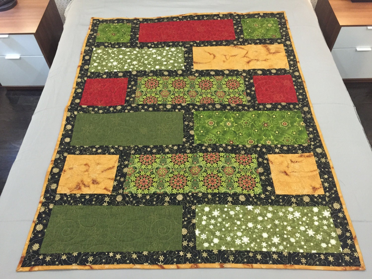 green-red-big-block-pattern-winter-quilt-by-kbgquilts-on-etsy