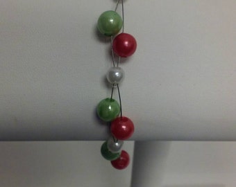 Beaded soft wire bracelet