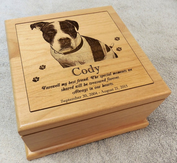 Medium Sized Pet Urn Laser Engraved
