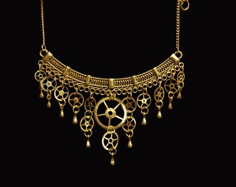 Steampunk necklace | Etsy