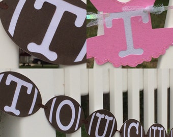 touchdown or tutu,boy or girl reveal,touchdown or tutu banner, gender reveal banner, BabyShower, Gender Reveal Party, Boy or Girl Reveal