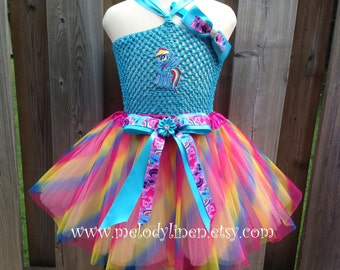 My little pony tutu Rainbow Dash tutu dress Twilight Sparkle birthday outfit Twilight Sparkle costume Rainbow dash tutu my little pony dress