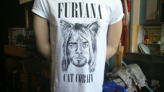 cat nirvana shirt