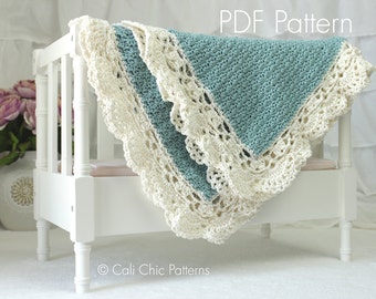 Crochet PATTERN 144 - Claire - Baby Blanket PATTERN 144 - Instant Download
