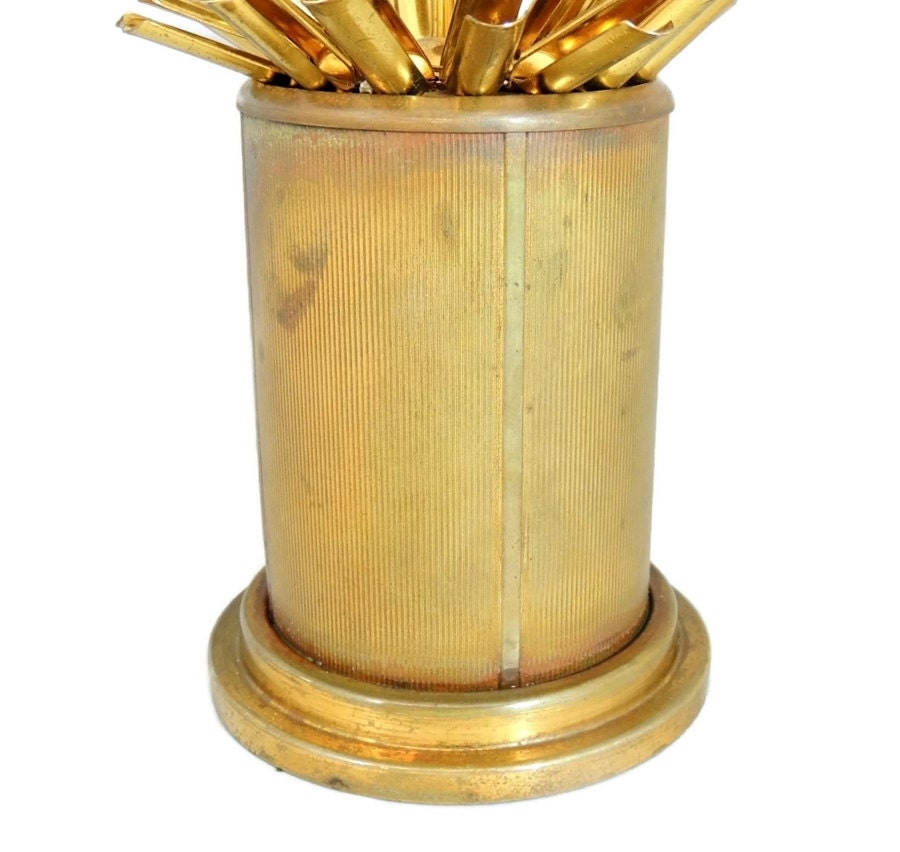 Brass Cigarette Holder Vintage Table Top