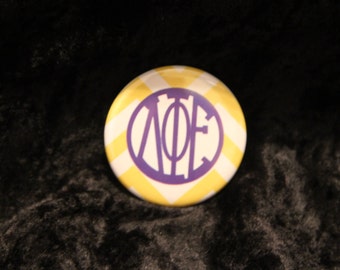 Delta Phi Epsilon Buttons (2 to choose from)