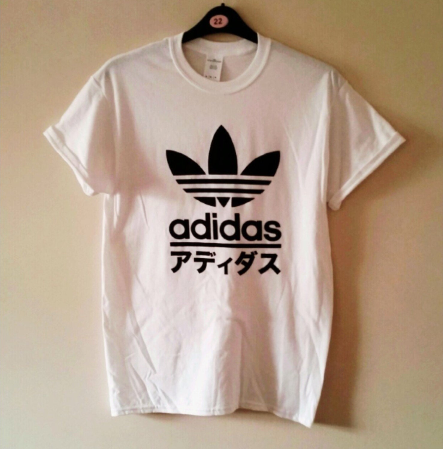 unisex customised adidas japan t shirt top festival swag urban
