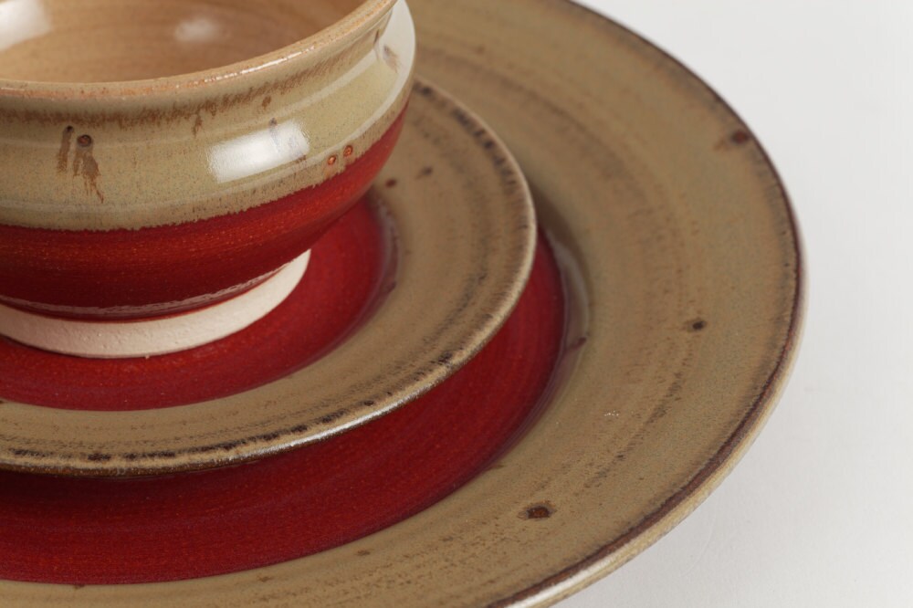 Stoneware dishes ceramic dishes pottery by LivingEarthCeramics