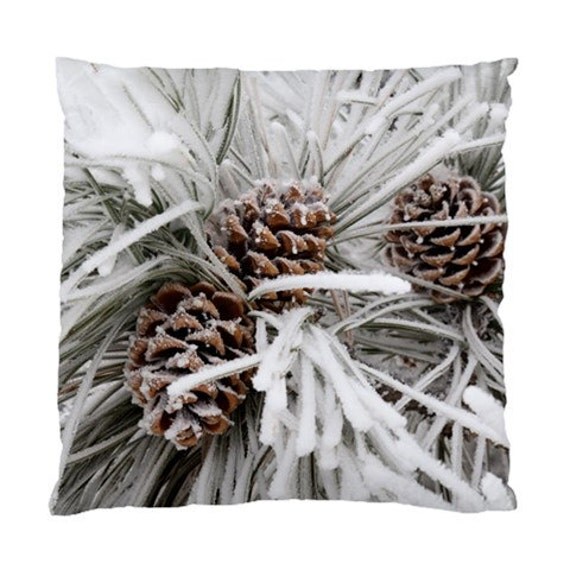 Items similar to Pine cones Pillow, Rustic Throw Pillow, Holiday