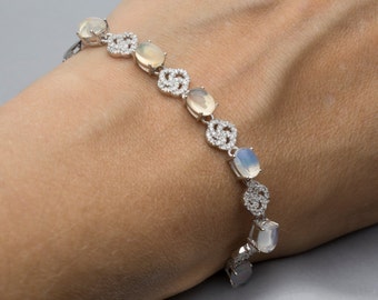 Sterling Silver Mexican Opal Bracelet 4.5ct (MO380B)