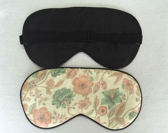 1pc silk eyewear sleep eye mask travel mask sleeping masks big size color floral print