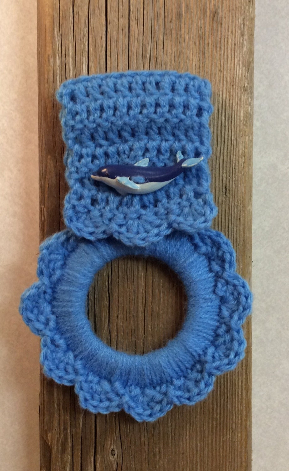 Dolphin kitchen towel holder nautical towel hanger oven