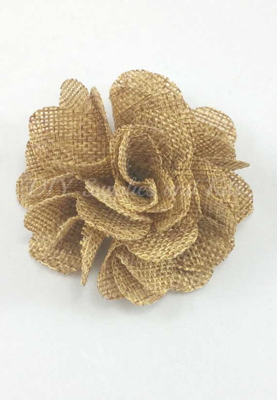 Items similar to Natural burlap flowers Fabric flowers Wholesale