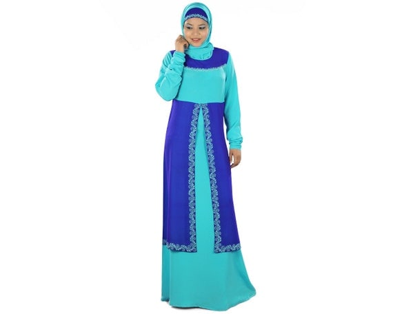 MyBatua Suheera Dual Layer Abaya/Jilbab AY-290 Muslim Party