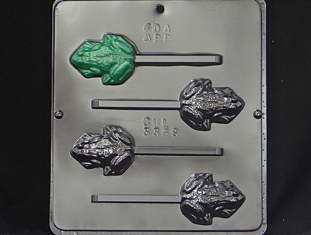 Frog Lollipop Chocolate Candy Mold 3369