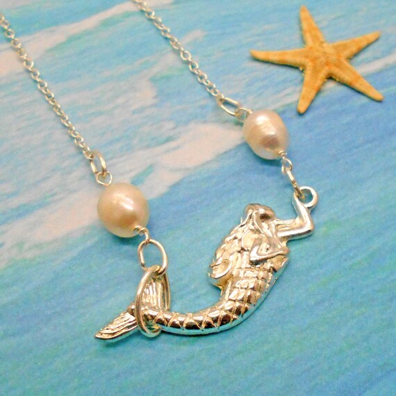 Mermaid Necklace Bridesmaid Beach Wedding Tropical Beach