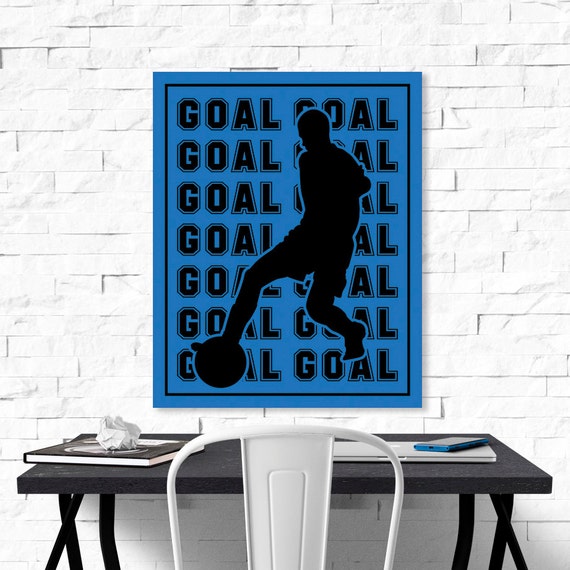 Items similar to Soccer Goal printable. PDF JPG diy print. Instant ...