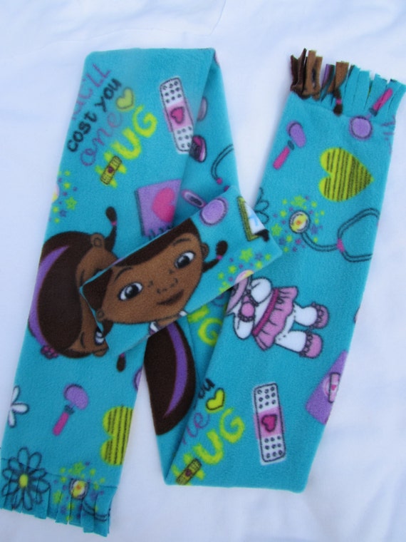 Doc McStuffin fleece headband and scarf set size toddler and school age