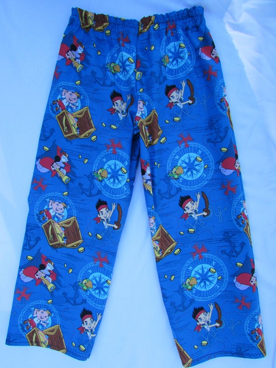 Jake pirate pajama cotton pants/ elastic waste / 6 mon to 14 child