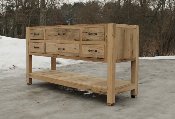 Rustic Vanity 30IN Reclaimed Barn Wood Raised Grain Rustic Vanity 30IN Reclaimed Barn Wood Raised Grain