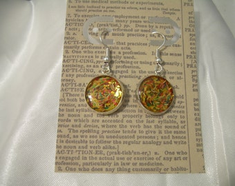Earrings Shredded Confetti Autumn with Gift Envelope
