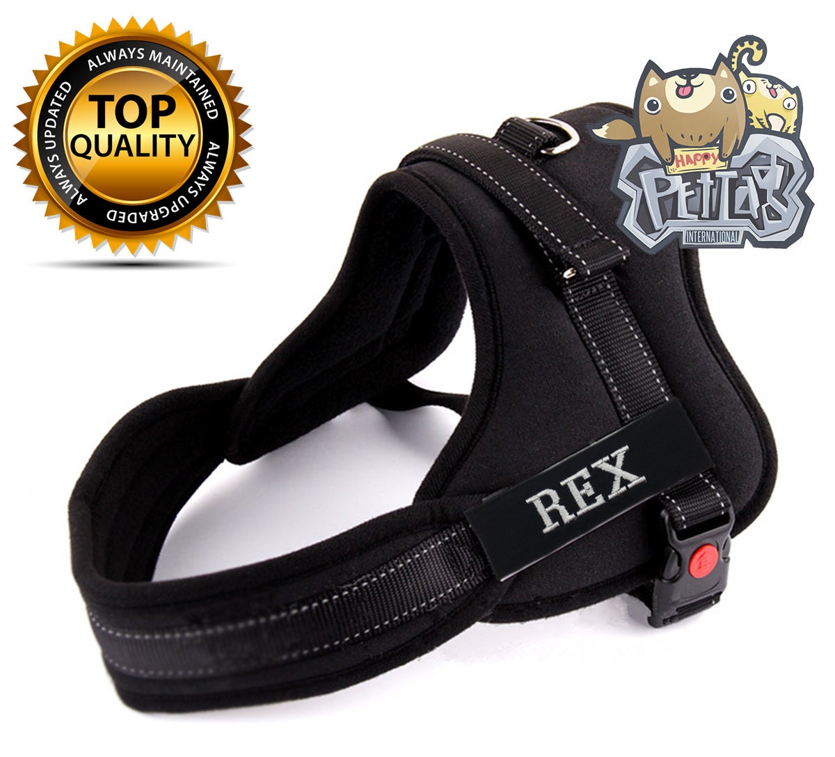 Personalized Dog Harness Happy Pet Harness Dog Harness Step