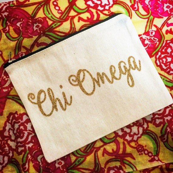 Small Monogrammed Canvas Makeup Bags