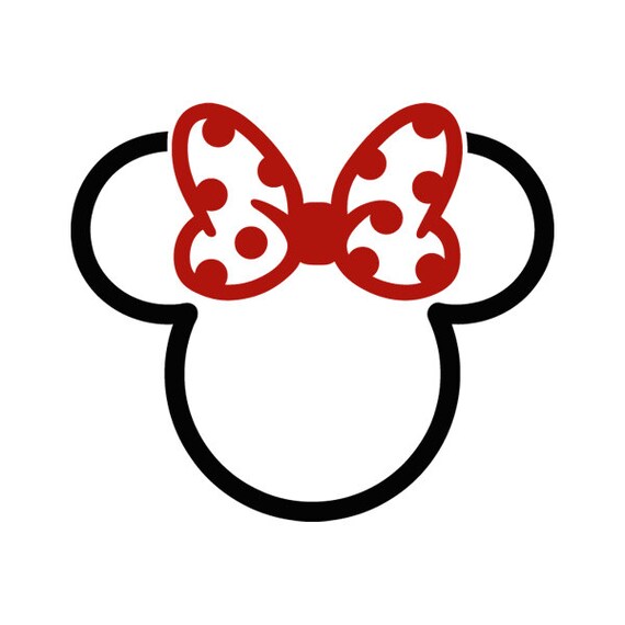 Minnie Mouse zwei Farbe Mickey Tattoo / Disney von BVStickers