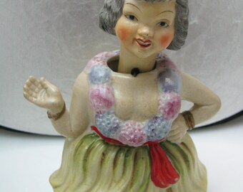 Vintage Bisque Hawaiian Hula Nodder