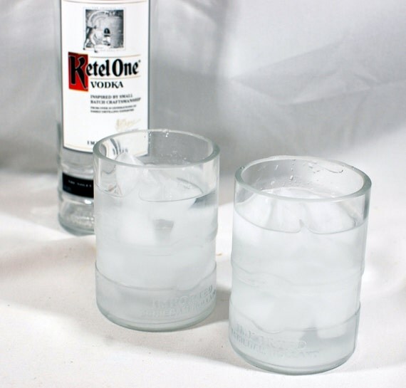 Set of 2 Ketel One Vodka Glasses Handcrafted from by XSThings