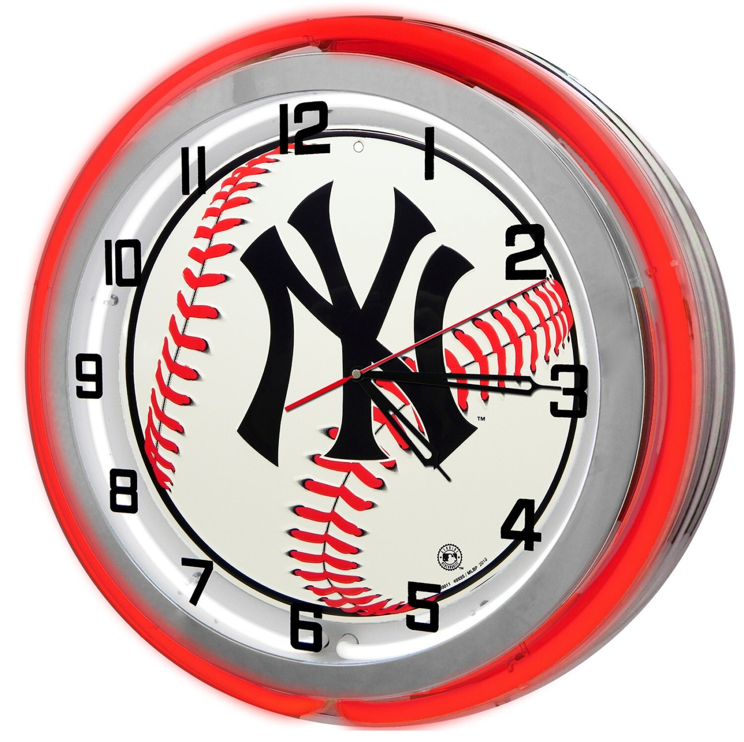 New York Yankees Neon Clock