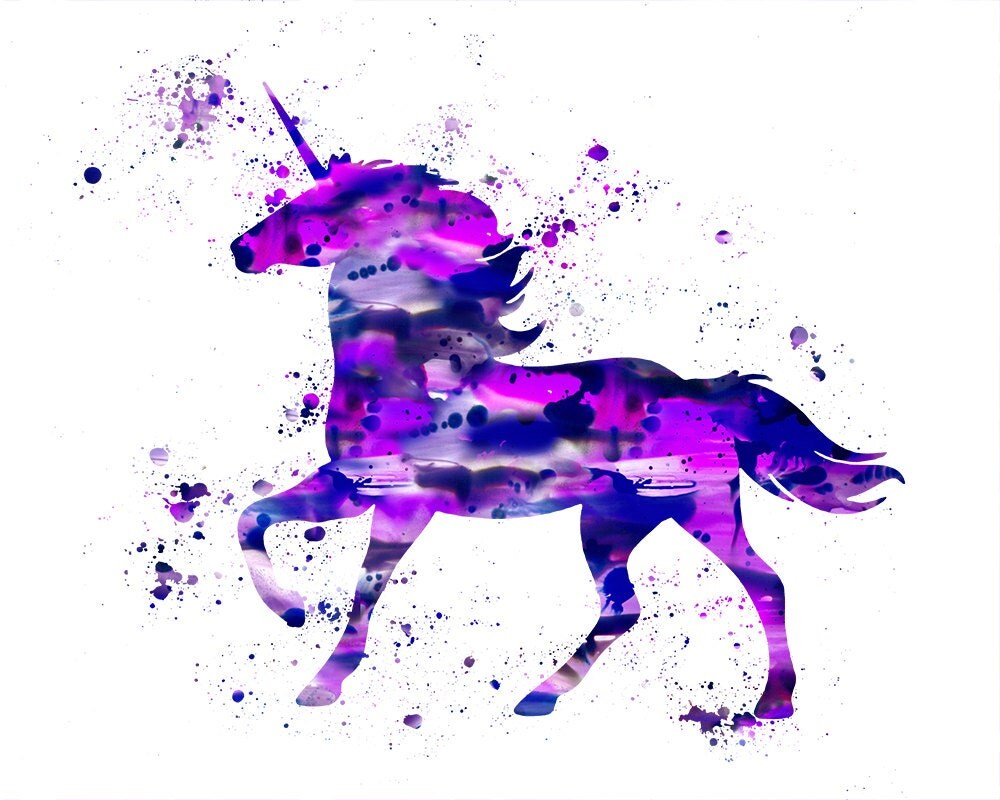 Unicorn print unicorn watercolor print unicorn art unicorn