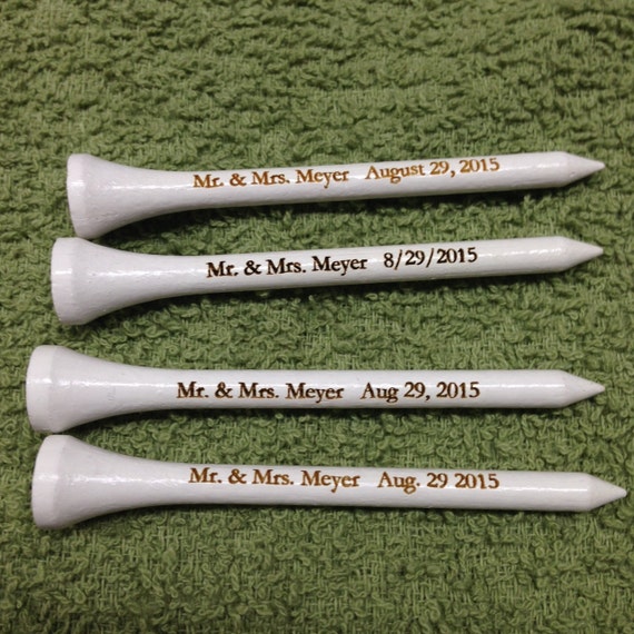 Set Of 100 Personalized Golf Tees Laser Engraved 275 Inch