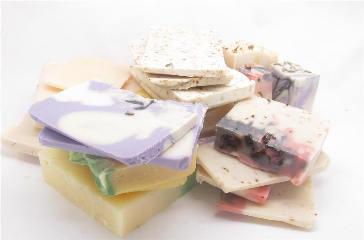 1lb. Handmade Soap Scraps Odds & Ends Natural Handmade Soap